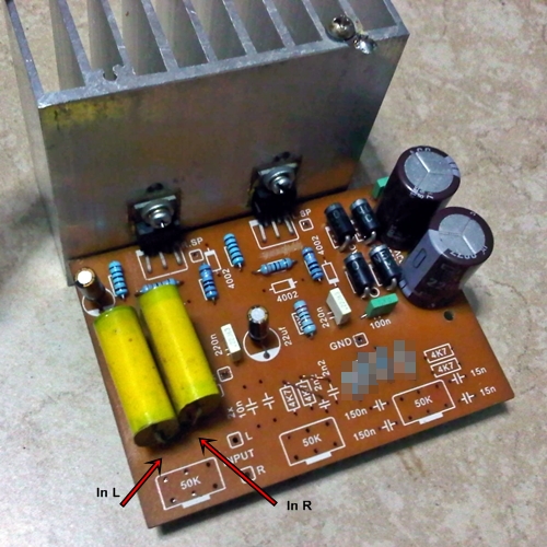 Kit, LM1875 2x 20W Amplifier + Tone Control, each -SOLD